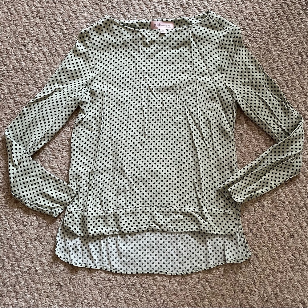 Philosophy Polka Dot Top